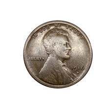 1916-S Lincoln Wheat Penny Cent - G/VG Good or Better Very Nice picture