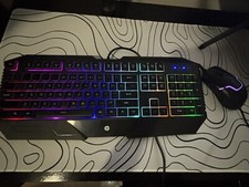 HP GK1100 Wired Gaming Keyboard Mouse combo, LED backlit (SPANISH) picture