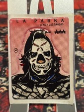 ORIGINAL 1990's La Parka Lucha Libre THICK PLASTIC DECAL 3.5