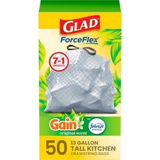 Glad Tall Kitchen Drawstring Trash Bags OdorShield with Febreze Freshness-2pack picture