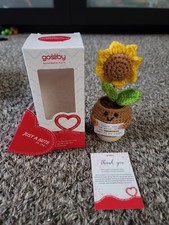 GOSSBY Thank You Gift for Women - Positive Sunflower Crochet - picture