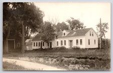 1950s RPPC Casco Maine - Dr. Johnson's Camps - Summer Crescent Lake UNP Postcard picture