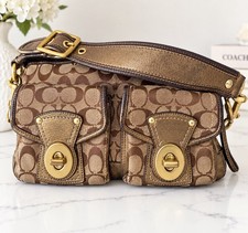Coach Legacy 10339 Signature Double Turnlock Shoulder Bag 65th Anniversary Y2K picture