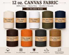 62 Inch Wide 12oz Cotton Duck Canvas Heavy Weight  Durable for Upholstery, Craft picture