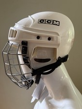 NEW Vintage 2006 CCM HT2 Hockey Helmet M-L WHITE / JOFA RBK cage NCAA *NOS*🇨🇦 picture