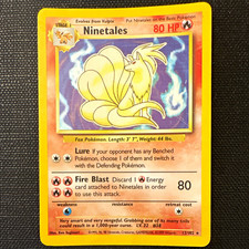 WOTC Pokemon TCG Ninetales 12/102 Base Set Holo Rare 1999 HP picture