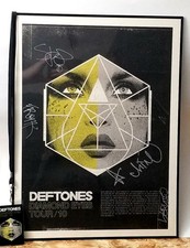 Deftones Diamond Eyes Tour 2010 Poster Signed w/VIP Pass picture