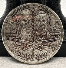Hatfield and McCoys Hobo Nickel  – Genuine Kennedy Half Dollar picture