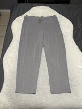 NWT J. Jill Pure Jill Gray Pull On Knit Pants Slim Straight Leg Pockets Women XL picture
