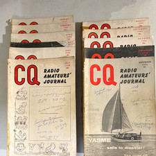 Vintage 1956 CQ Radio Amateurs Journal Magazine Lot of 10+ Yasme Disaster Cover picture