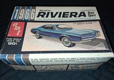 VINTAGE AMT 1966 BUICK RIVIERA GRAN SPORT 1/25 MODEL KIT picture