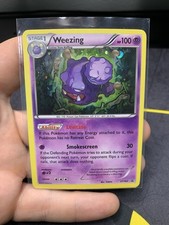 2016 Pokemon XY Black Star Promo Weezing XY163 Cosmos Holo - LP picture