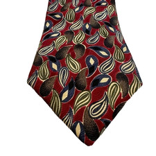 Vintage GIVENCy Monsieur Designer Silk Neck Tie Burgundy Business Preppy Classic picture
