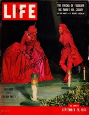 1953 Life September 28 - JFK marries; Biarritz Ball; The Smithsonian;Wm faulkner picture