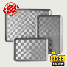 [FASH SALE] Williams Sonoma Cleartouch Nonstick Sheet Pans Set of 3 NEW picture