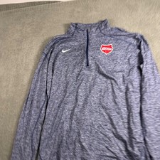 Nike Dri-FIT Memphis Hustle Quarter Zip Pullover Blue Heather Mens XL picture