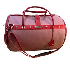 RARE VTG  SAMSONITE BLACK LABEL LUGGAGE ROCKET RED COLOR 21” LONG DUFFLE BAG GVC picture