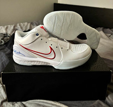Nike Kobe 5 Protro Kobe Bryant Low Top Basketball Sneakers White/Red/Blue picture
