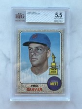 1968 Topps #45 Tom Seaver Mets Beckett 5.5 BVG Graded EX+ picture
