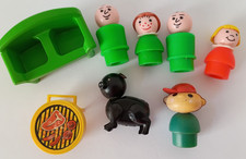 Vintage Fisher Price Little People Mixed Lot Pig Figures Couch Grill Hong Kong picture
