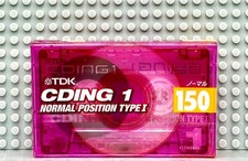 TDK  CDing I   1999  JAPAN   150    TYPE I     CASSETTE TAPE (1)  (SEALED) picture