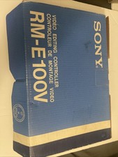 Vintage Sony Video Editing Controller RM-E100V Betamax VHS Original Box & Manual picture