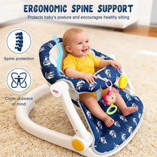 Baby Floor Seat Sit Me Up Chair with 360° Safety Surround with Music & Toys picture