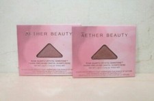 AETHER BEAUTY lot of 2 Rose Quartz Crystal Eyeshadow Refill .05 oz each picture