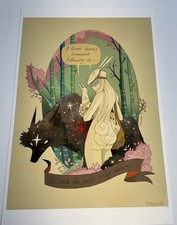 It's Only The Past 11x17 Color Print Hand Signed by Chiara Bautista Bunny Girl picture