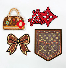 New 4PC Embroidered Logo Iron-On Patch Set for Hats/Ties /Purses Jackets Jeans picture