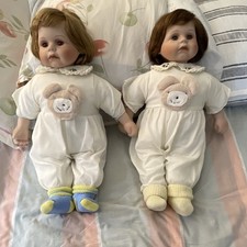 Goldendale Baby Doll Lot of 2 21 Brown Hair/Brown Eyes Bear Outfit MPN 1-2000 picture