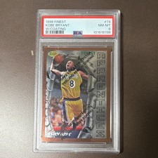 Topps 1996-97 Finest Common Bronze Kobe Bryant RC #74 PSA 8 Graded picture