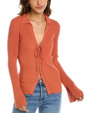 CULT GAIA 301291 Women Faye Cardiganrust Jasper size L picture