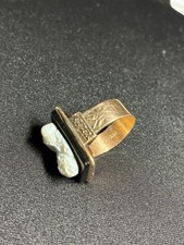 Men's Late Victorian 14carat gold cameo ring picture