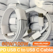 60W/100W USB C to C Cable Fast Charging Cord Lot For Samsung MacBook Pro Type-C picture