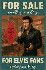 HEARTBREAK HOTEL Elvis inspired keytag picture