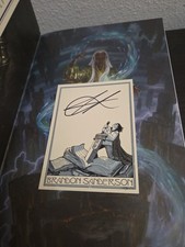 BRANDON SANDERSON Wind and Truth Book Stormlight Archive 5 SIGNED CARD 🆕 ✅  picture