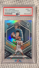 Panini Phoenix 2021 Trevor Lawrence Jaguars Rookie Rising Teal RIS-1 /149 PSA 9 picture