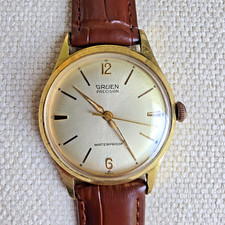 Vintage GRUEN men's manual wind watch 510RSS sunburst dial swiss 1950s picture