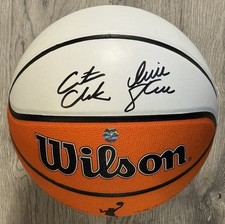 Caitlin Clark - Sophie Cunningham - DUAL Autographed Full Size Basketball w/COA picture