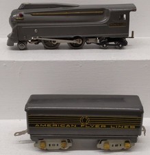 American Flyer 1686 Vintage O Prewar 2-4-4 Streamlined Steam Locomotive w/Tender picture