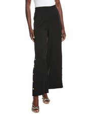 Gracia Wide Leg Half Button Casual Pant Women's picture
