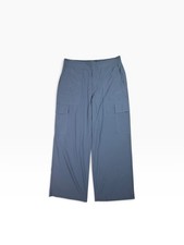ATHLETA Brooklyn Heights High Rise Cargo Pant Wide Leg Size 14 Shadow Blue picture