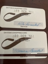 Two Vintage DAYTON'S DAYTONS Shopping Credit Charge Card Mpls  picture