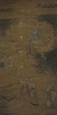 Early Qing Dynasty hanging scroll, Seven Sages of the Bamboo Grove, Lao-Zhuang picture