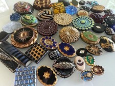 Vintage Fancy Glass Cabs Stones Lot 50 picture