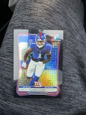 2026 Bowman Chrome Malik Nabers Black Mojo Refractor /10 #BCV-76 picture