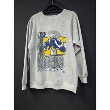 Vintage 1990s Michigan Wolverines Sweatshirt  Size Large picture