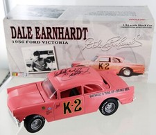 Dale Earnhardt 1956 Ford Victoria 1/24th scale Diecast Bank . Autographed picture