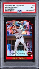 2003 Bowman Chrome Manny Ramirez Refractor #83 PSA 9 Boston Red Sox Baseball picture
